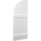 Ekena Millwork Americraft 6-Board (2 Batten) Wood Joined Board-n-Batten Shutters w/ Arch Top, ARW101BQ621X77WHH, PR ARW101BQ621X77WHH - alternate 6
